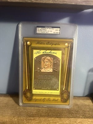 2011 Legends Of The Hall Lou Boudreau PSA 9 Auto /100 (10x6 Inches)  - Image 1 of 2