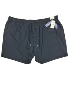 Caribbean 4XB Swim Trunks Sporty Navy Blue 3 Pockets Boxer Brief Liner Quick Dry - Picture 1 of 6