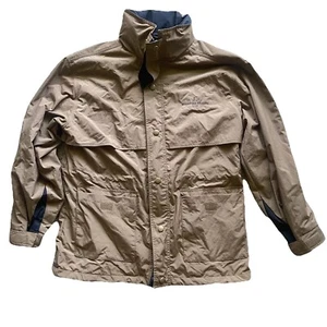 Tri Mountain Mens Medium 48 Chest Nylon Mountain Jacket Camel Full Zip Pockets - Picture 1 of 13