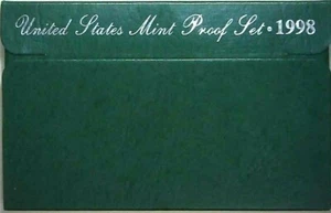 1998-S US Proof Mint Set 5 Coins CLAD 22hct0109 - Picture 1 of 7