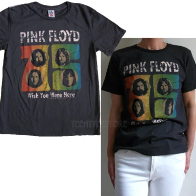 Camiseta de bolso Junk Food Pink Floyd 75 Wish You Were Here algodão macio JUVENTUDE M - Imagem 1 de 4
