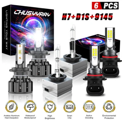 适用于宝马 Alpina B7 2007 - 2008 - 前 LED HID 车头灯高/低光束雾灯灯泡 — 第 1/4 张图片