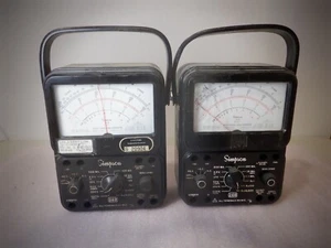 SIMPSON 260 SERIES 7 VOLT-OHM-MILLIAMMETER- LOT OF 2 - Picture 1 of 6
