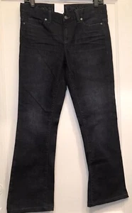 Calvin Klein Size 4 Dark-Wash Slim-Fit Lean Bootleg Women’s Denim Jeans NWT - Picture 1 of 10