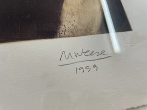 1999 Marcia Weese Original  Monotype To Bob In  Gratitude - Picture 1 of 10