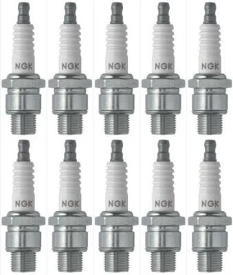 Set of 10 NGK Standard Spark Plugs for Kawasaki H1-A 1971 Engine 500cc - Image 1 of 4