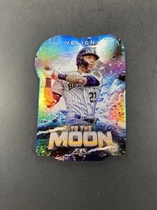 2022 Topps Fire #TTM-23 Christian Yelich To The Moon Milwaukee Brewers - Picture 1 of 2