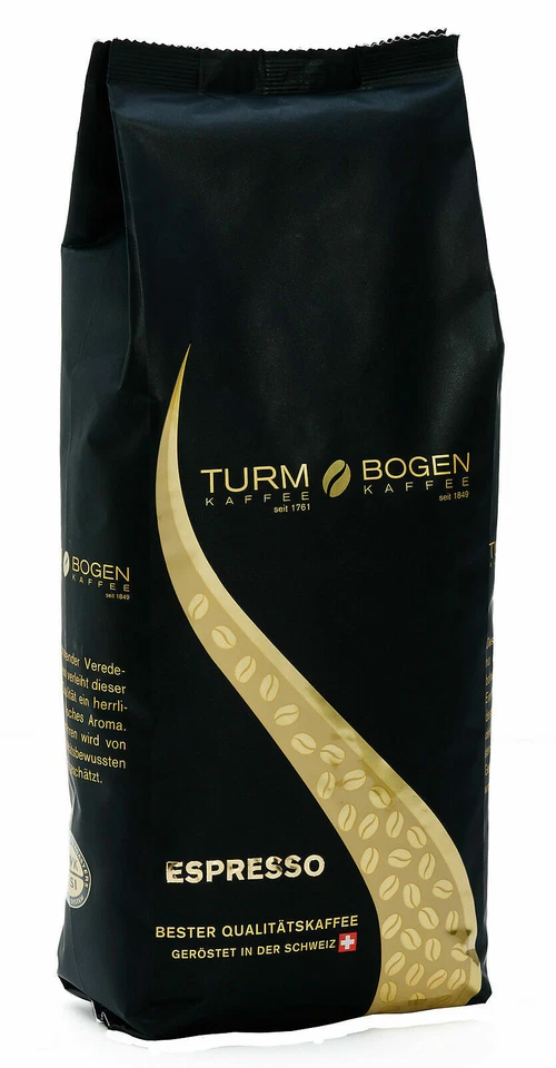 6 x 1 Kg Turm BOGEN KAFFEE Espresso original schweizer Röstung