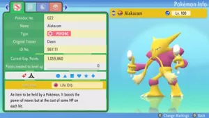 Shiny Alakazam 6IVs Pokemon BDSP - Picture 1 of 4