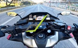 HONDA FORZA750 ANODIZED CNC CROSSBAR (for GPS,Action Camera,Cell.,Cup,Speaker) - Picture 1 of 18