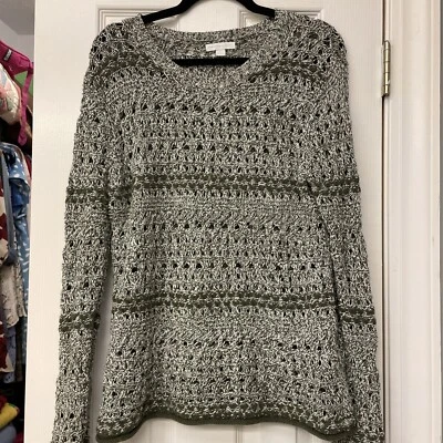 Suéter para mujer New York & Company suéter verde jaspeado manga larga L Foto 1 de 4