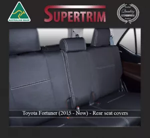 Funda del asiento trasero se adapta a Toyota Fortuner (2015-on) impermeable neopreno premium - Imagen 1 de 11