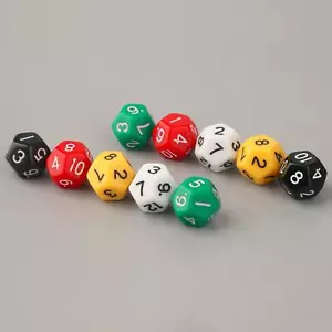 10x D12 Polyhedral Dice 20mm Multi Sided Dices for Card Party Game - Picture 1 of 7