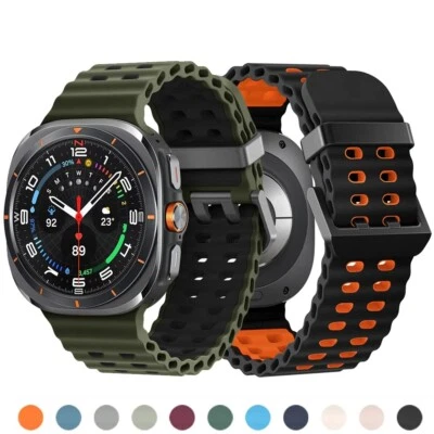 For Samsung Galaxy Watch Ultra 47mm / Watch 8 & 8 Classic Silicone Band Sport✅ - Image 1 of 4