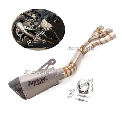 Kit de escape deslizable para BMW S1000RR 2010-2014 S1000R 2016 puntas silenciadoras 60 mm Foto 1 de 4