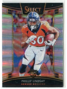 2018 Select Phillip Lindsay Silver Prizm Refractor RC #79 Denver Broncos - Imagen 1 de 1