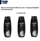 Man Look Expert Shower Gel - Tropical Splash - Coconut Scent 3 X 300 Ml