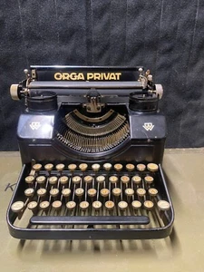 WW2 1927 RARE "ORGA PRIVAT 3" German TYPEWRITER in perfect working condition - Picture 1 of 12