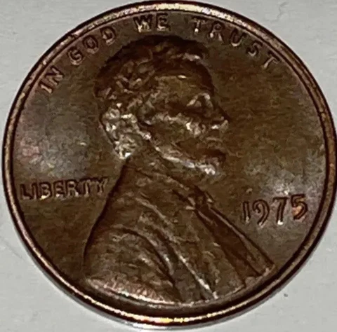1975 US Lincoln Memorial Penny Rare NO MINT MARK Coin Get It Now collectible 1c Cover