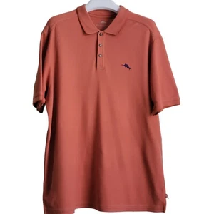 Tommy Bahama Kurzarm Polo Herren XL Koralle Lila Logo Supima Baumwolle - Bild 1 von 10