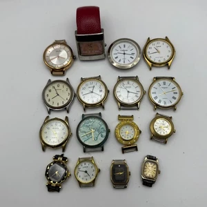 Bundle Of 16 Quartz Watches Modern / Vintage Untested Parts / Repair / Crafts - Picture 1 of 10