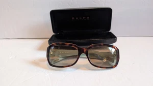 Ralph Lauren Sunglasses Brown Tortoise Frame Teal Interior - Picture 1 of 10