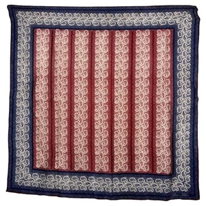 Chuck Howard/Peter Wrigley vintage Americana square scarf red white blue 26” - Picture 1 of 9