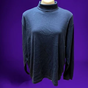 Navy Blue George Turtleneck Men's XL Long Sleeve Preppy Golf Academia Reverend - Picture 1 of 4