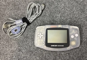 Original Nintendo Game Boy Advance AGB-001 Glacier Handheld Console Bundle - Picture 1 of 15