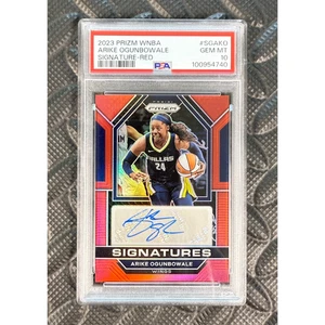 2023 Prizm WNBA Arike Ogunbowale Signature Auto Red /99 PSA 10 Pop 8 DAL Wings - Picture 1 of 2