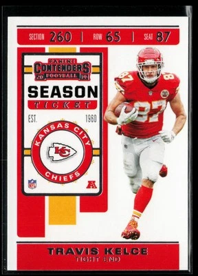 2019 Panini Contenders Season Ticket #41 Travis Kelce - Image 1 of 2