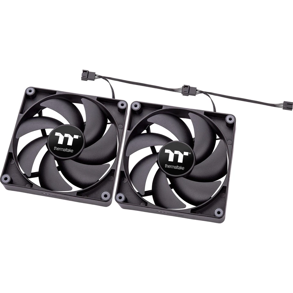 2x Thermaltake TT-1425 140mm PC Fan, Gehäuselüfter Lüfter CPU Gaming quiet - Bild 1 von 4