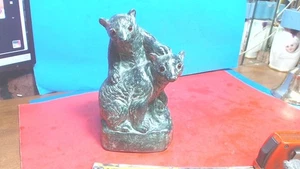 De colección - Jolin - Canadá - Jabonera tallada - 2 - Cachorros de oso - 8-7/8" de alto - Imagen 1 de 6