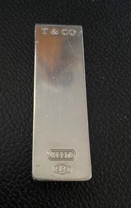 Vintage Tiffany & Co 1837 925 Sterling Silver Money Clip No Mono 26g - Picture 1 of 2