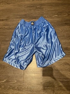 Vintage Starter Carolina Blue UNC Basketball Athletic Shorts Mesh Reversible - Picture 1 of 9
