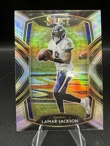 2020 Select Lamar Jackson Silver Prizm Club Level Ravens - Bild 1 von 2