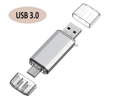 Clé USB 32Go 2 en 1 Type-C et USB 3.0 Mémoire Stick pour Android Smartphone - Photo 1/4