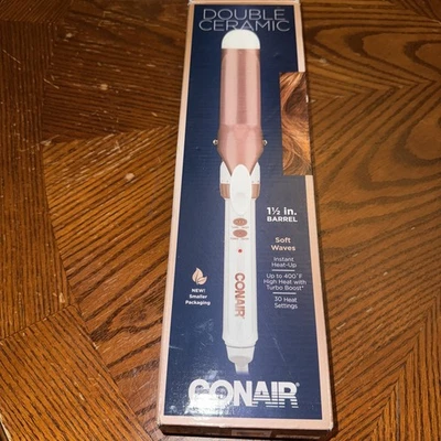 Conair Double Ceramic Curling Iron 1-1/2" Barrel - Rose Gold - Image 1 of 3