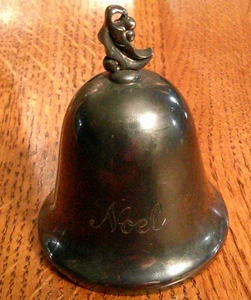 Reed & Barton Noel Music Bell 1st Edition Silverplate w/ Holly Leaf Top Ornament - Picture 1 of 7