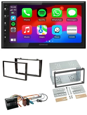 Kenwood MP3 USB DAB 2DIN Bluetooth Autoradio für Peugeot 308 2007-09 schwarz - Bild 1 von 4