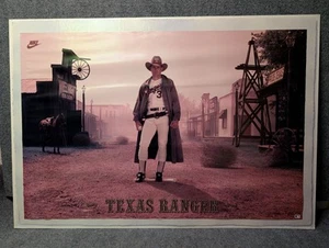 Vtg Original Nolan Ryan Nike Texas Ranger 24”x 36” Poster. Pride, Texas. Pitcher - Picture 1 of 10
