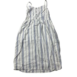 Old Navy Sommerkleid Damen XL gestreift Knopfleiste blau weiß ärmellos - Bild 1 von 9