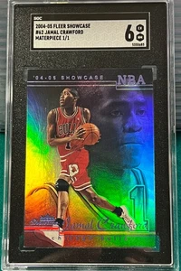 1/1 Jamal Crawford 2004-05 Fleer Showcase Masterpiece #62 Bulls SGC 6 - Bild 1 von 2