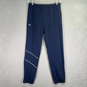Pantalones deportivos Lacoste para hombre medianos azul marino tela elástica tenis sudadera - Imagen 1 de 8