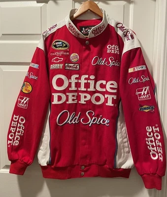 Chase Jacket Office Depot Old Spice Tony Stewart #14 Men’s L NASCAR Sprint Cup - Image 1 of 4
