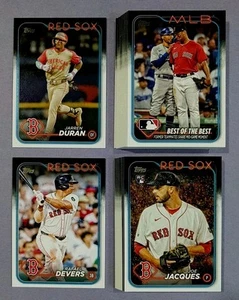 2024 Topps ~ Boston Red Sox Complete 40 Card Team Set w/Update All-Stars - Picture 1 of 6