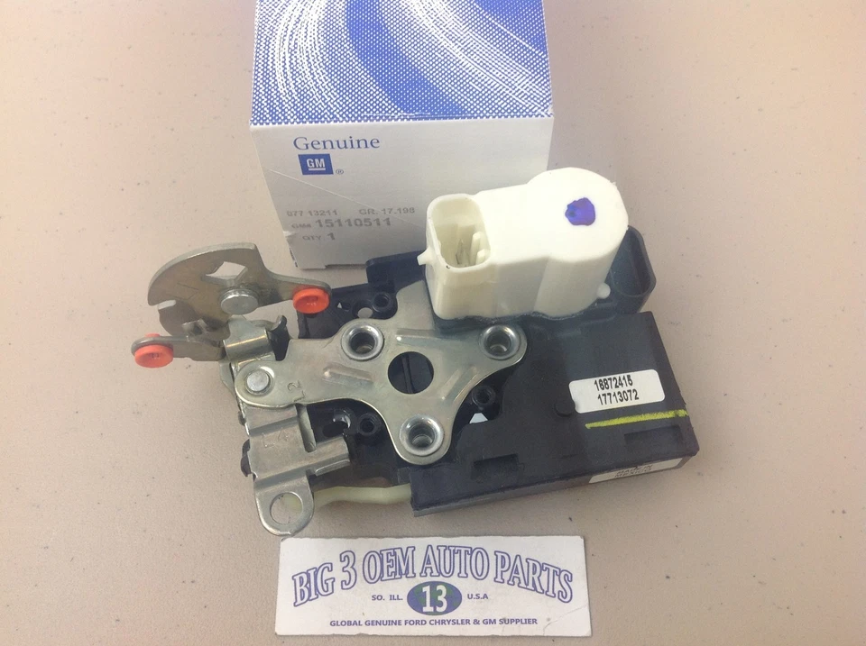 02-09 雪佛兰开拓者 GMC 特使中心下后升降门闩锁全新原始设备制造商 — 第 1/2 张图片