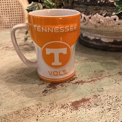 Tennessee Vols 3D Logo Coffee Mug Cup Orange White Volunteers Cover