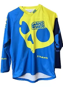 Answer Racing Skullcandy Blue Logo Youth XL Motocross Racing Jersey Shirt - Picture 1 of 8