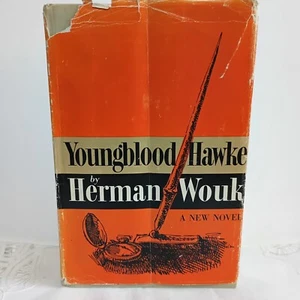 Vintage Youngblood Hawke von Herman Wouk HB/DJ 1962 1. Auflage X Schulbuch - Bild 1 von 11